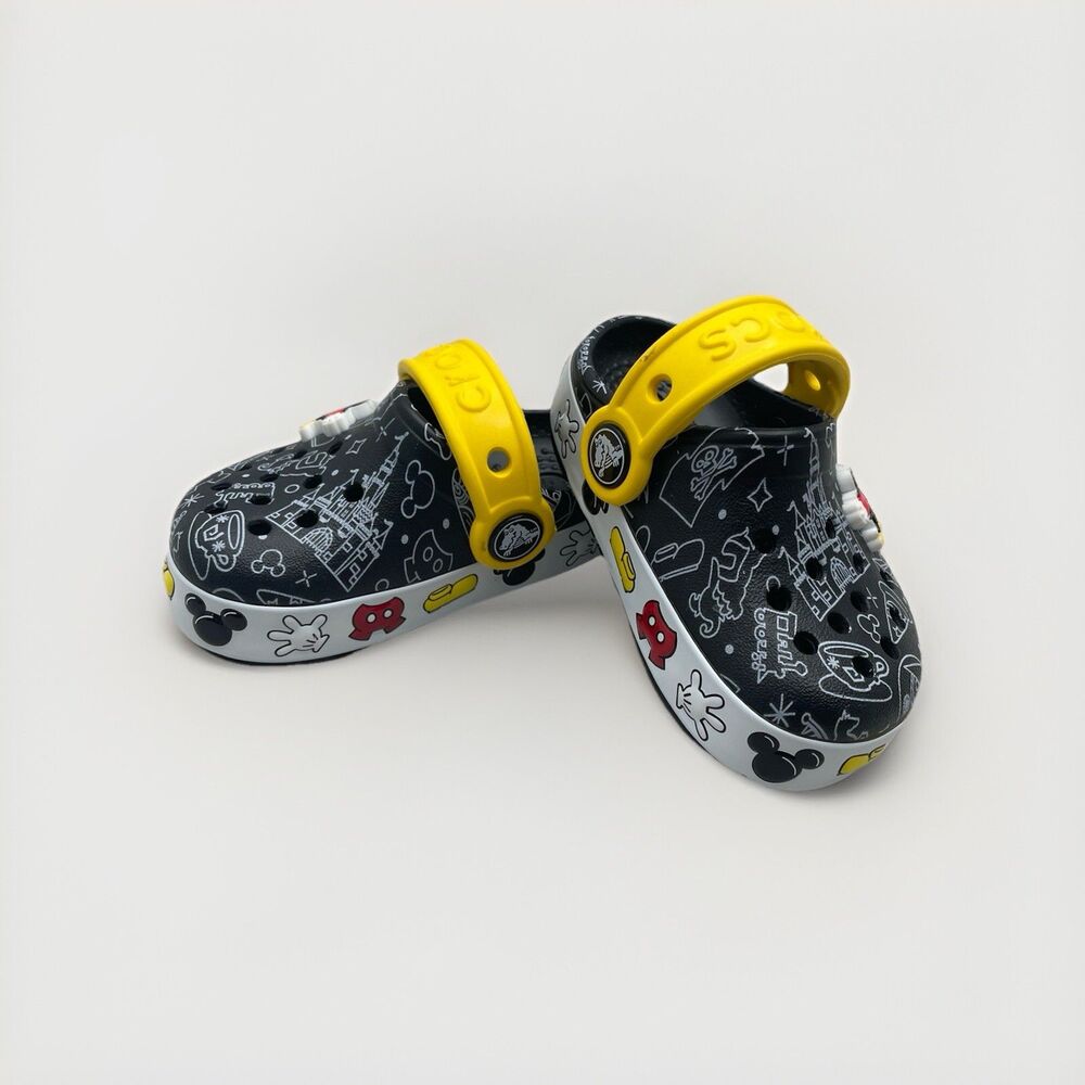 Disney Crocs Kids Big Girl Toddler C4 light-Up Mickey Mouse Charm Disney